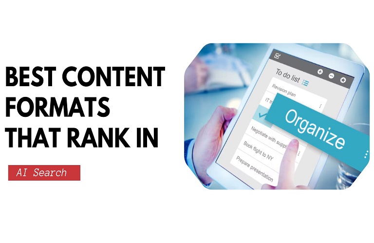 Content formats for AI search